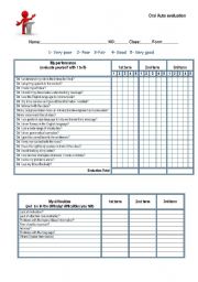 Oral autoevaluation