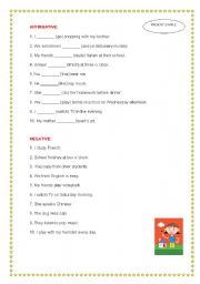 English Worksheet: Mixed: present simple