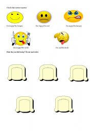 English worksheet: Emotions