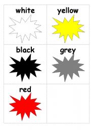 English Worksheet: Colours