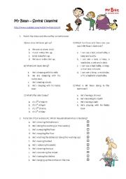 English Worksheet: Mr Bean Spring Cleaning - Household activities