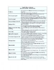English Worksheet: english idioms