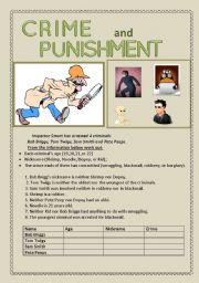 English Worksheet: Crime