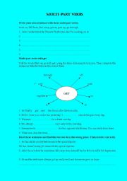 English worksheet: Multi-part verbs