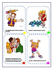 English Worksheet: PLAYGROUND RULES