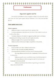 English Worksheet: Euthanasia