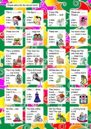 Possessive adjectives and possessive pronouns