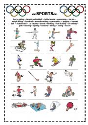 English Worksheet: sports