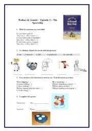 English Worksheet: A GRAND DAY OUT-WALLACE & GROMIT-EPISODE 2
