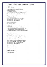 English worksheet: UTOPIA- WITHIN TEMPTATION