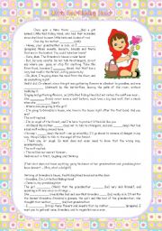 English Worksheet: Little Red Riding Hood