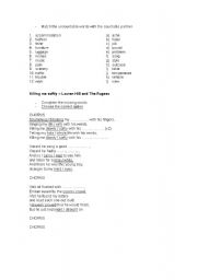 English Worksheet: Killing me softly