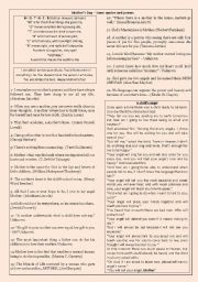 English Worksheet: Mothers Day - some quotes and poems
