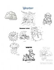 English Worksheet: The weather