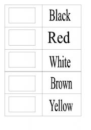 English Worksheet: Jogo da memria - cores