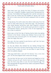 English Worksheet: Eostre and the Easter Bunny