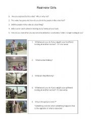 English worksheet: Rear view girls