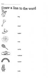 English Worksheet: Begin R sound