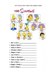 English Worksheet: family tree quiz