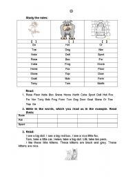 English worksheet: Reading rules 2