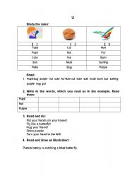 English worksheet: Reading rules 3