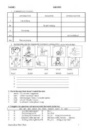 English Worksheet: PRESENT CONTINUOUS