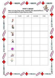 English worksheet: WHAT A MESS