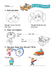 English Worksheet: Ive got