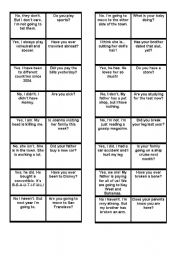 English Worksheet: Tenses review domino