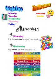 English worksheet: The Days of the Week