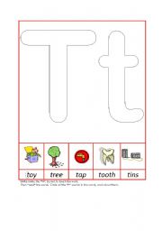 English worksheet: Phonic Recognition Tt