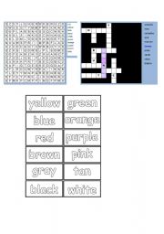 English Worksheet: Colours
