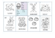 English Worksheet: Easter Colouring Book