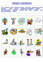 English Worksheet: present continuous