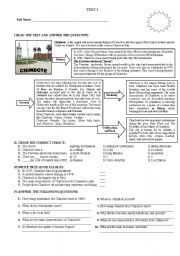 English worksheet: CHIMBOTE CITY