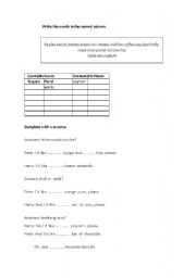 English worksheet: Some - any