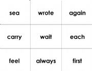 English Worksheet: Sight Word Flashcards Set 2