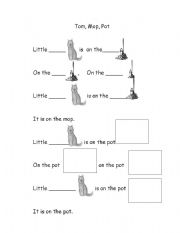 English worksheet: little tom