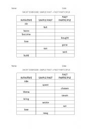 English worksheet: Check Simple Past and Present Perfect verbs