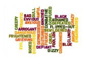 Adjectives Wordle - bad feeligns
