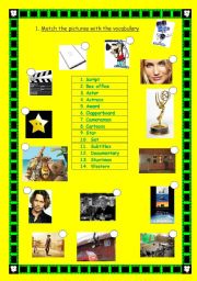 English Worksheet: Vocabulary cinema