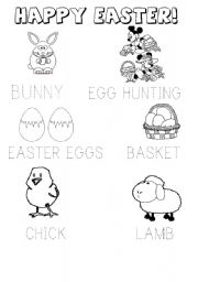 HAPPY EASTER - KINDERGARTEN - LEARNING VOCABULARY