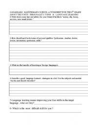 English worksheet: Language Learners