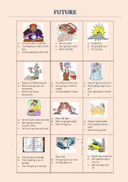 English Worksheet: FUTURE