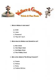 English Worksheet: Wallace and Gromit. The wrong trousers