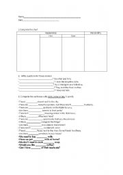 English Worksheet: appearance&quantifiers