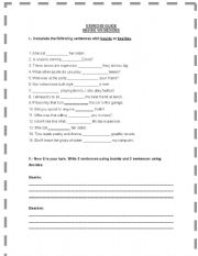 English Worksheet: beside/besides