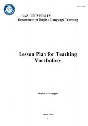 English Worksheet: Teaching Vocabulary
