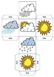 English Worksheet: weather die