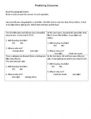 English worksheet: Reading-comprehension sklls